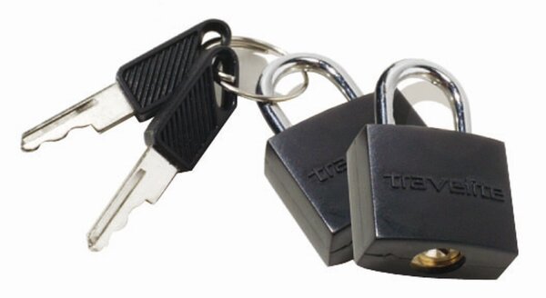 Travelite Schlüsselschloss 2-er Pack Schwarz