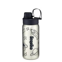 Ergobag Edelstahl Trinkflasche Schwarz