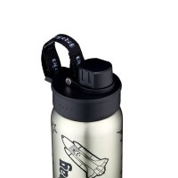 Ergobag Edelstahl Trinkflasche Schwarz