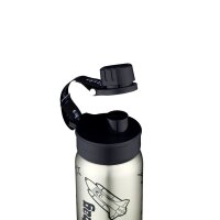 Ergobag Edelstahl Trinkflasche Schwarz
