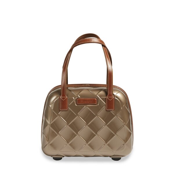 Stratic Leather and More Hartschalen-Koffer Beautycase (bis 28cm) champagne