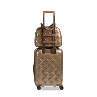 Stratic Leather and More Hartschalen-Koffer Beautycase (bis 28cm) champagne