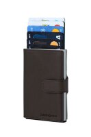 Samsonite Alu Fit Slide-Up Wallet Dark Brown