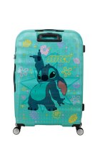 American Tourister Wavebreaker Disney Spinner 77/28 Tsa Disney Fl Stitch Flower