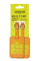 American Tourister Zubehör Luggage Tag X2 Print Sun Surf Repeat