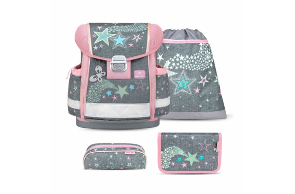 Belmil Classy Schulranzen-Set 4-teilig "Shine Bright" mit Brustgurt Shine Bright