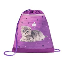 Belmil Mini-Fit ergonomisches Schulranzen-Set 4-teilig Katze