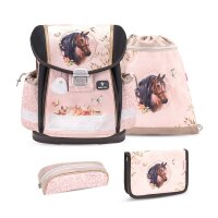 Belmil Mini-Fit ergonomisches Schulranzen-Set 4-teilig Pferd