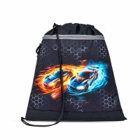 Belmil Mini-Fit ergonomisches Schulranzen-Set 4-teilig Rennauto