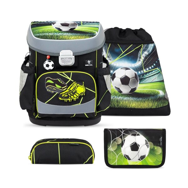 Belmil Mini-Fit ergonomisches Schulranzen-Set 4-teilig Fußball