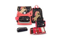 Belmil Compact Plus Premium Schulranzen Set 4-teilig...