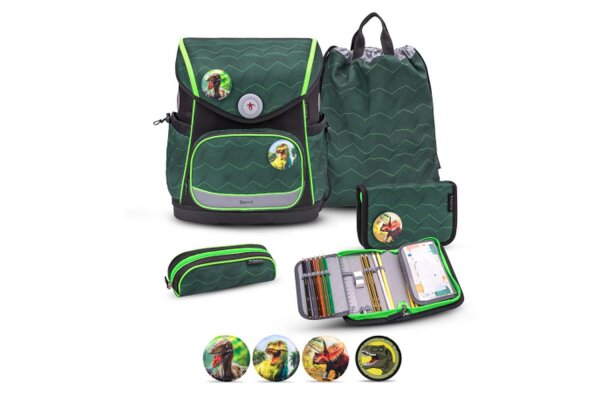 Belmil Comfy Plus Premium Schulranzen Set 5-teilig "Twist of Lime" Twist of Lime