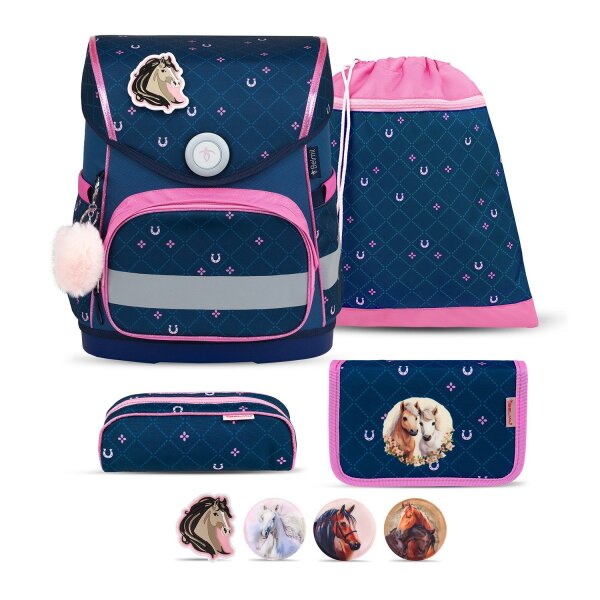 Belmil MAXI Schulranzenset Meet your Horses