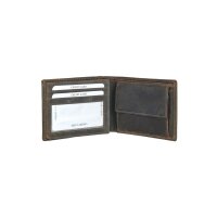 Bull Hunt Id Wallet Rfid-Hunter Brown