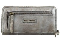 Bull Hunt Zip Wallet-Grey