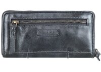 Bull Hunt Zip Wallet-Black