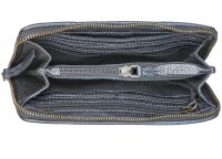 Bull Hunt Zip Wallet-Black
