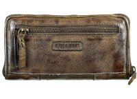 Bull Hunt Zip Wallet-Desert Green