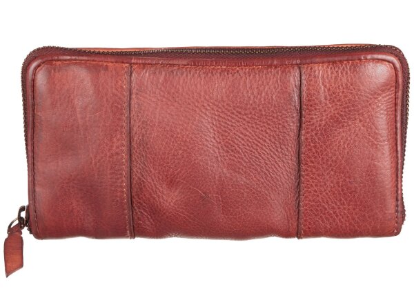 Bull Hunt Zip Wallet-Burned Cognac