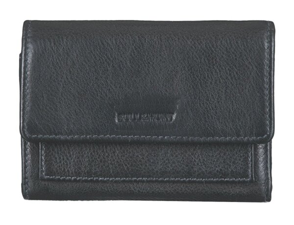 Bull Hunt Midi Flap Wallet-Black