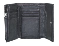 Bull Hunt Midi Flap Wallet-Black