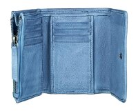 Bull Hunt Midi Flap Wallet-Skyblue