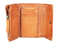 Bull Hunt Midi Flap Wallet-Tan