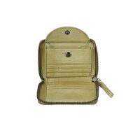 Bull Hunt Midi Zip Wallet-Lime
