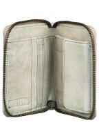 Bull Hunt Midi Zip Wallet-Stone