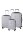 CHECK.IN Santiago Trolley-Set Santiago 3-tlg. Silber