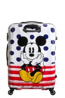 American Tourister Disney Legends Spinner 75 Alfatwist Mickey Blue Dots