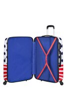 American Tourister Disney Legends Spinner 75 Alfatwist Mickey Blue Dots