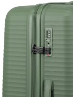 Travelite Air Stripe Trolley 4w L/M exp./S Green