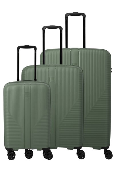 Travelite Air Stripe Trolley 4w L/M exp./S Slim Green