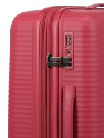 Travelite Air Stripe Trolley 4w M exp Red