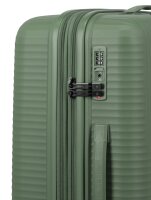 Travelite Air Stripe Trolley 4w M exp Green
