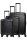 Travelite Millennium Trolley 4w L/M exp./S Black