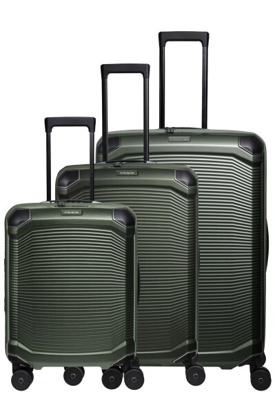 Travelite Millennium Trolley 4w L/M exp./S Pine Green