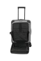 Travelite Millennium Trolley 4w S F. Pocket Silver