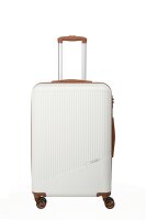 Travelite Bali Trolley M 67 Weiss/Cognac