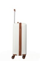 Travelite Bali Trolley M 67 Weiss/Cognac