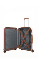 Travelite Bali Trolley M 67 Weiss/Cognac