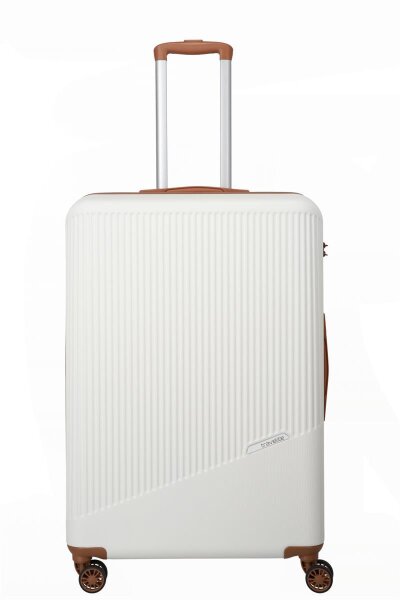 Travelite Bali Trolley L 77 Weiss/Cognac