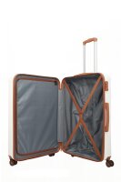 Travelite Bali Trolley L 77 Weiss/Cognac