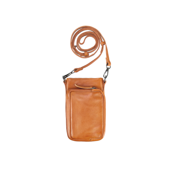 Bull Hunt Phone Wallet-Tan