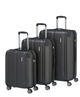 Travelite City Kofferset 3-tlg. 4w L/M/S Anthrazit