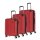 Travelite City Kofferset 3-tlg. 4w L/M/S Rot