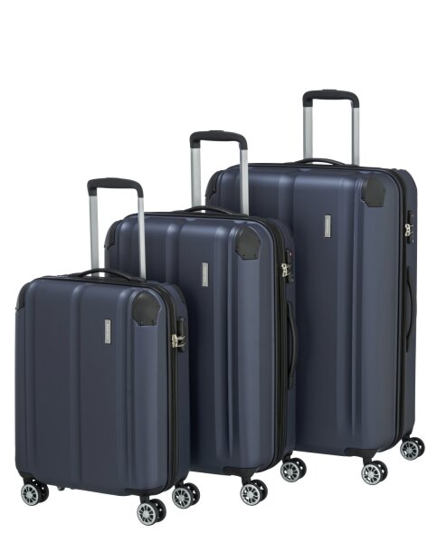 Travelite City Kofferset 3-tlg. 4w L/M/S Marine