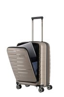 Travelite Air Base 4w Trolley S Vortasche Champagner