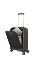 Travelite Mooby 4w Trolley S Vortasche Schwarz